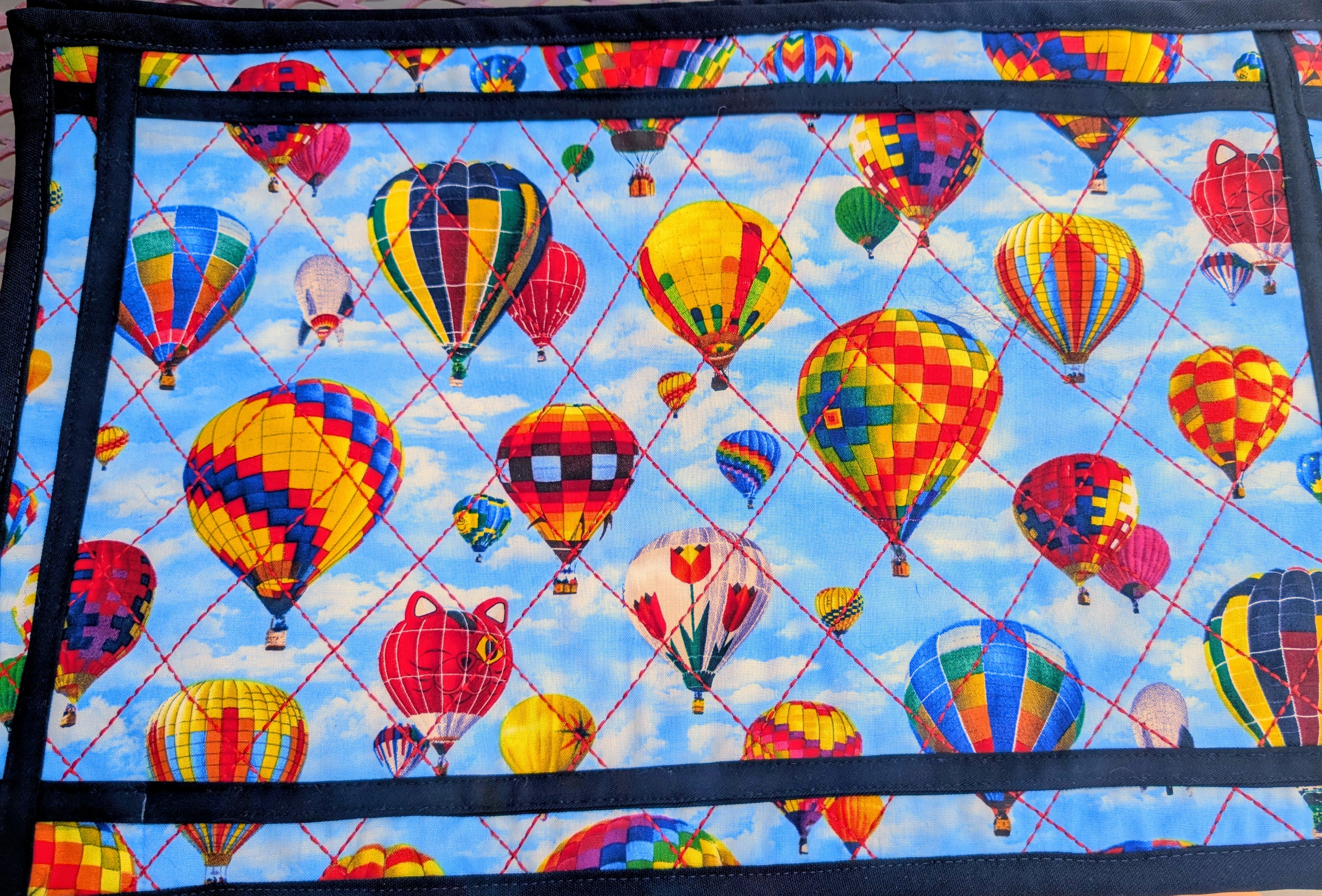 Handmade Balloon Placemat Table Runner Set