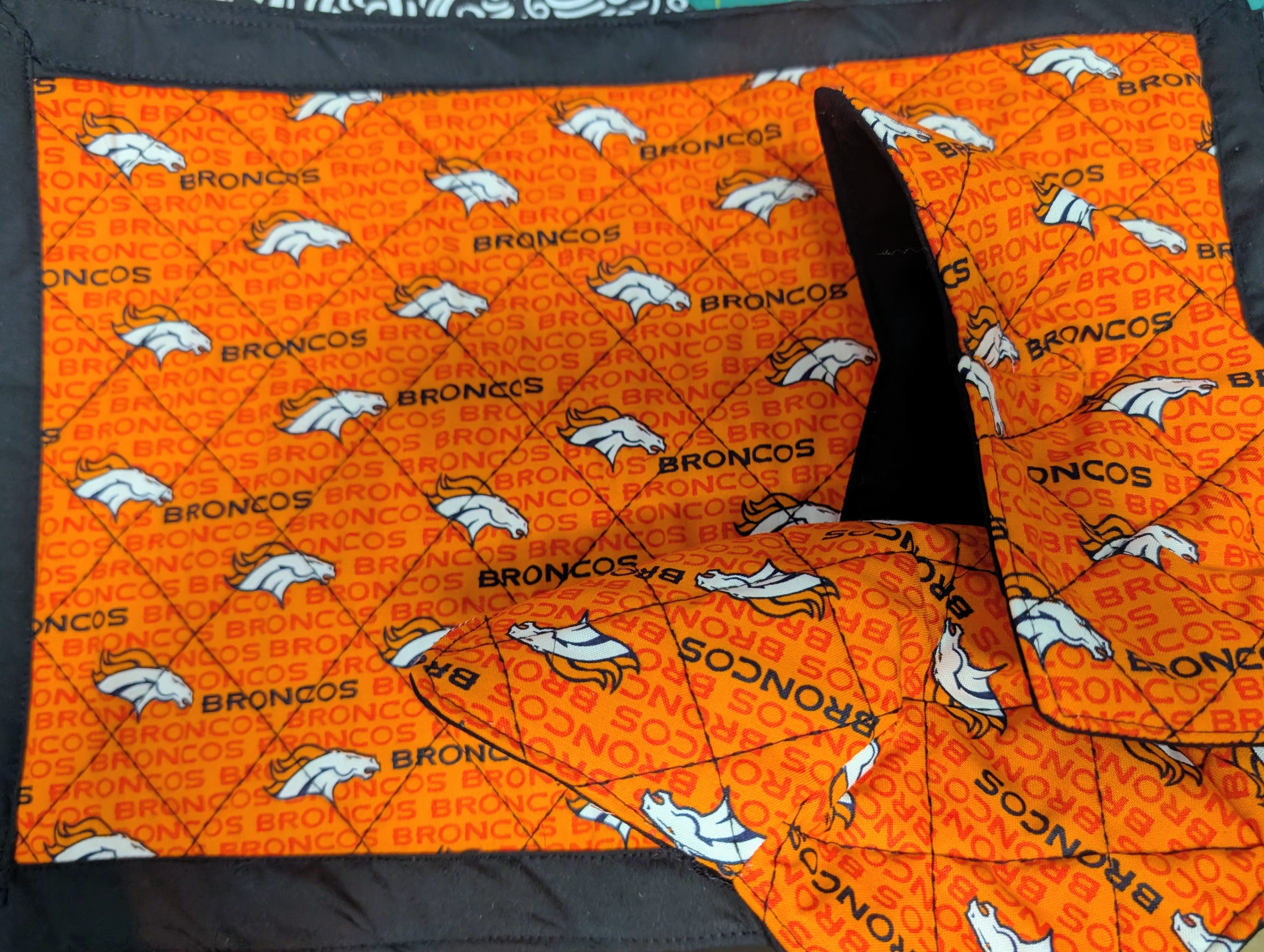 NFL Broncos Bowl Cozie set of 2 and 2 Placemats