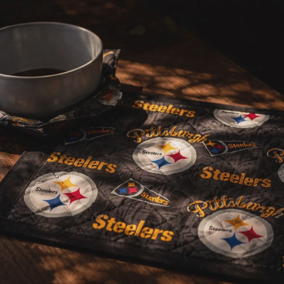 NFL Steeler's Placemats and bowl Cozies